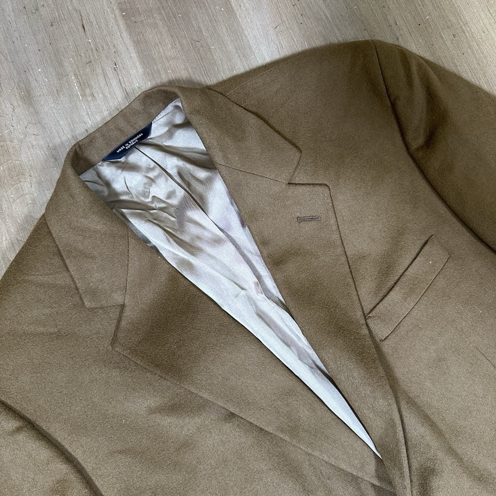 Grant Thomas Lord & Taylor Brown 100% Cashmere Sport Coat Blazer Jacket 44 R